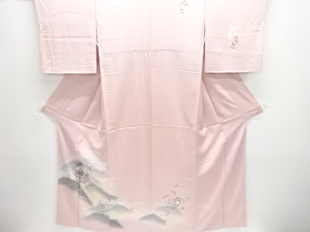 JAPANESE KIMONO / HOMONGI / FLORAL PLANTS